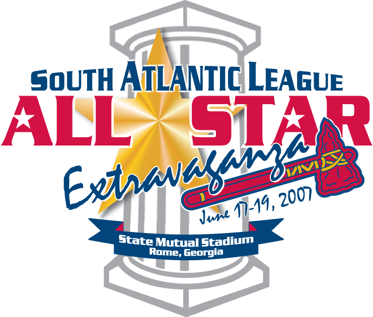 South Atlantic League All-Star Game 2007 Primary Logo iron on heat transfer